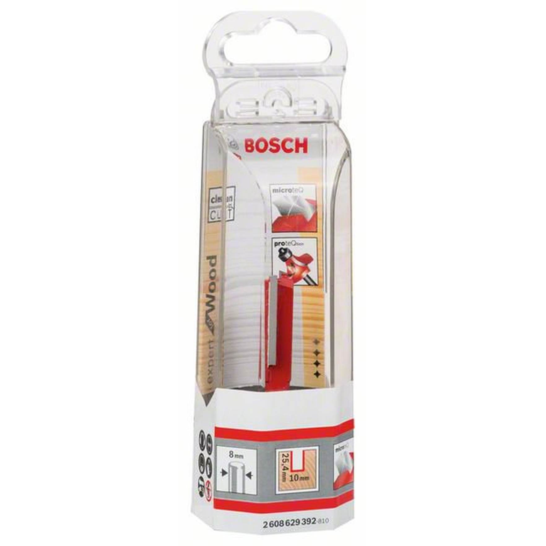 Фреза пазовая Bosch Expert S8/D10/L25,4 2608629392