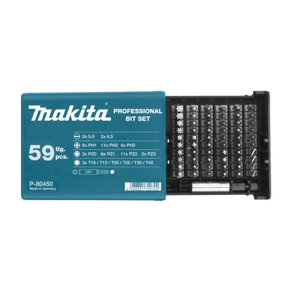 Набор бит Makita   59шт  25мм P-80450