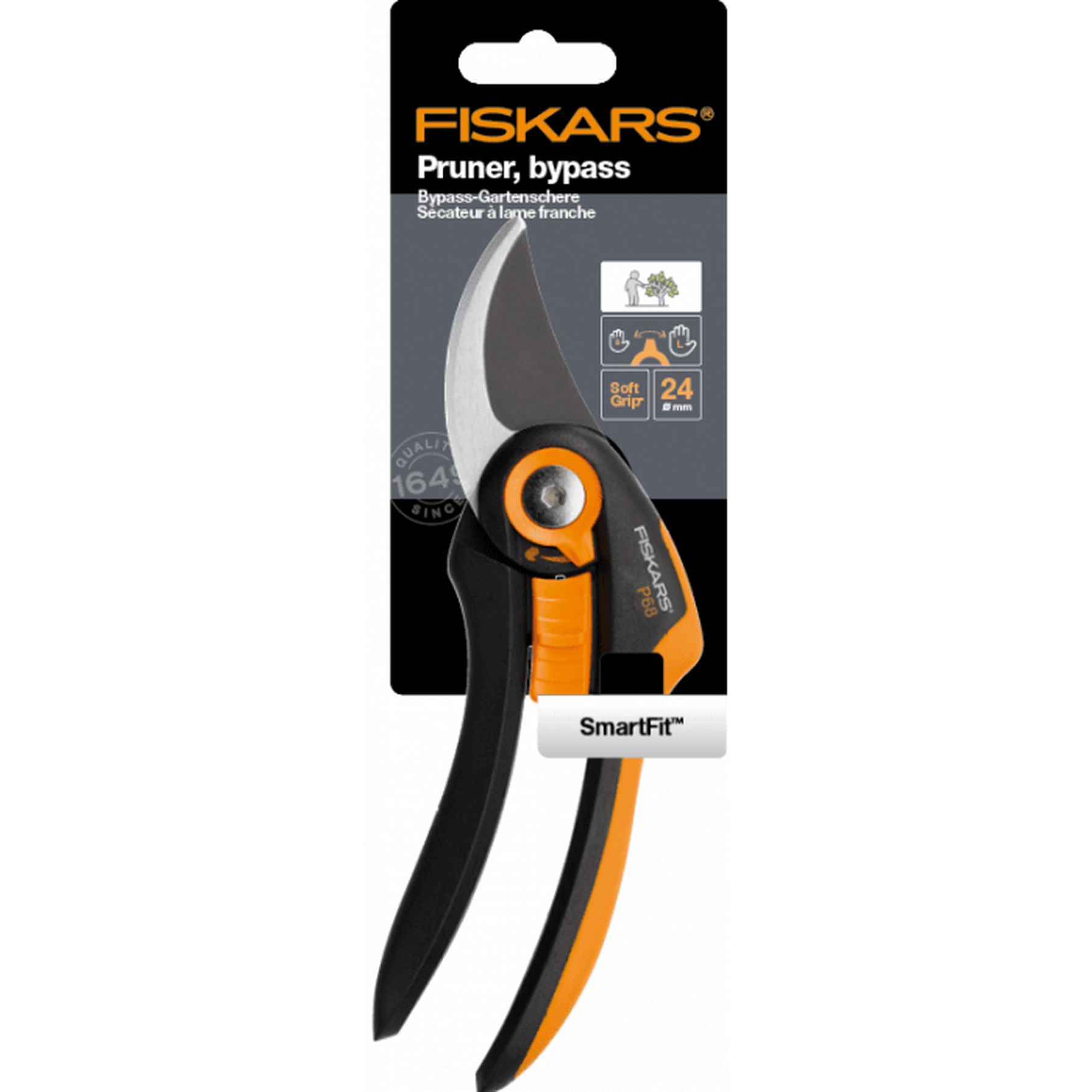 Секатор Fiskars SmartFit плоскостной 1001424  111610 