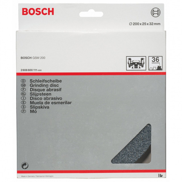 Круг шлифовальный Bosch 200*25*32мм K60 Д/GSM 2608600112