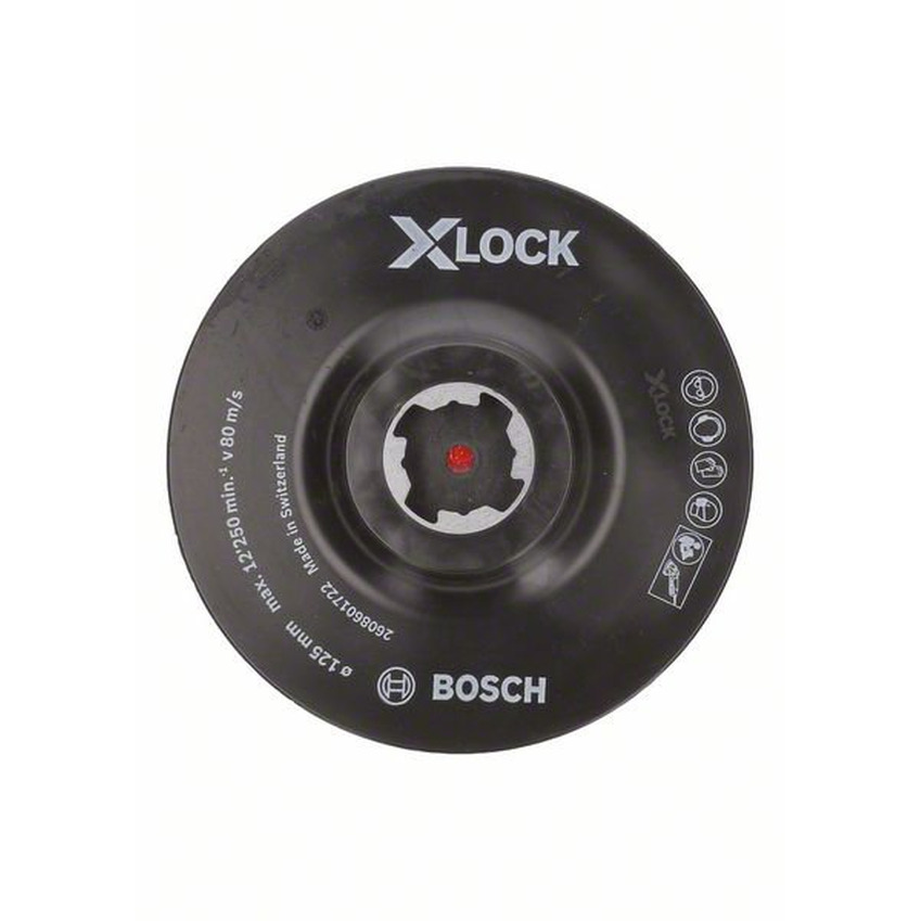 Тарелка опорная Bosch X-LOCK на липучке 125мм 2608601722