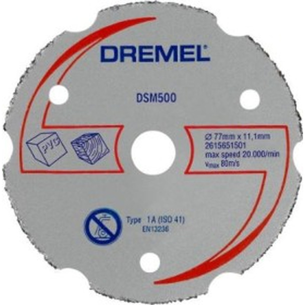 Диск отрезной карбидный Dremel  для пилы DSM20  2615S500JA
