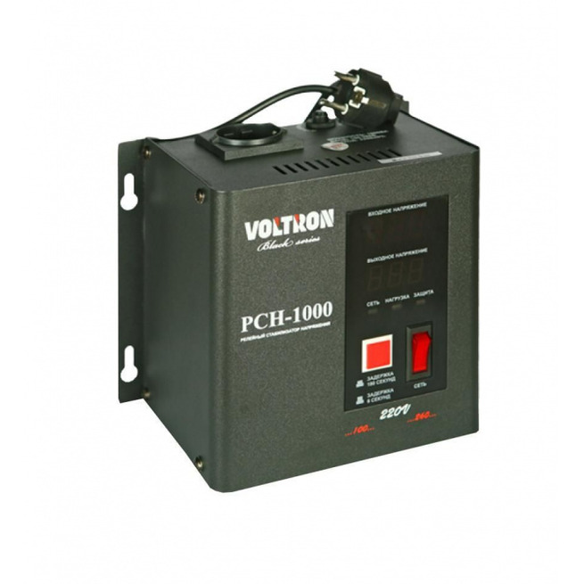 Стабилизатор напряжения Voltron PCH-1000 Black Series навесной