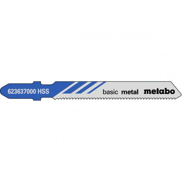 Пилки для лобзика по стали и металлу Metabo T118A HSS 51*1,2мм  5шт  623637000