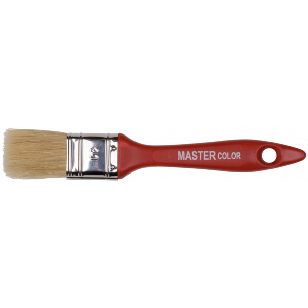Кисть Master Color флейцевая 30мм натуральная щетина 30-0121 кисть малярная флейцевая master color халяль 30 0221 30 мм