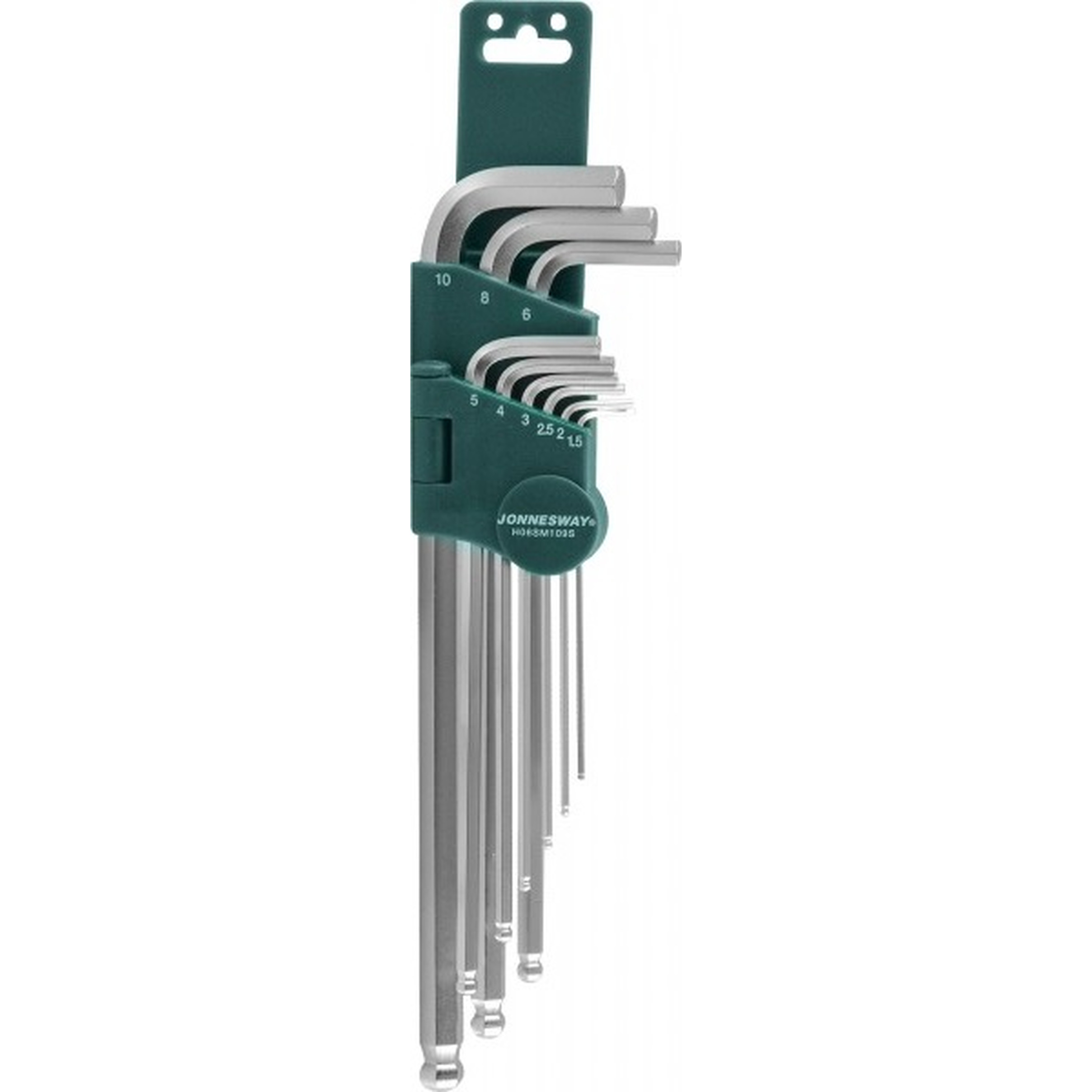 Набор ключей шестигранных Jonnesway длинных 1,5-10мм с шаром 9шт H05SM109SL H06SM109S