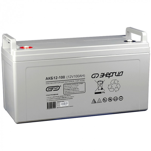 Аккумулятор Энергия АКБ 12-100  тип AGM  Е0201-0017
