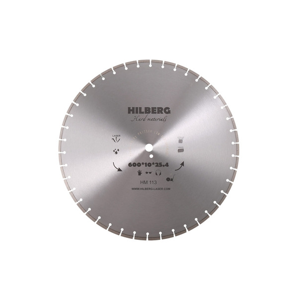 Диск алмазный Hilberg Hard Materials Laser 600*25,4мм HM113