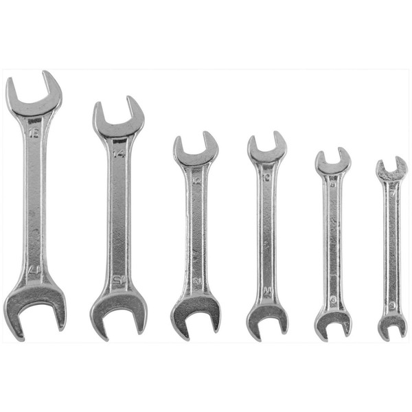 Набор ключей рожковых Kroft CS  6x7,8x9,10x11,12x13,14x15,16x17mm  210206