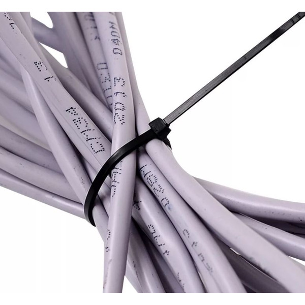 Стяжка кабельная Haupa цвет черный устойчивая к воздействию УФ-лучей 96x2,5мм 262600