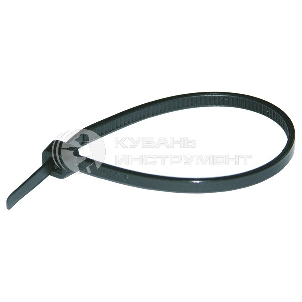 Стяжка кабельная Haupa цвет черный устойчивая к воздействию УФ-лучей 203x2,5мм 262606