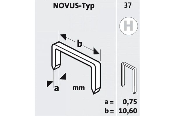 Степлер Novus молотковый J021H 030-0371