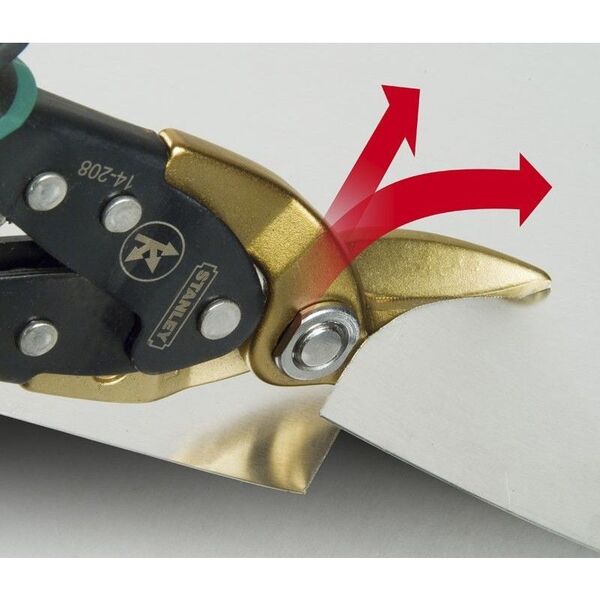 Ножницы по металлу Stanley правый рез 250мм 0-14-208