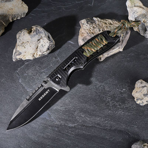Нож Rexant Black Hunter складной 12-4911-2