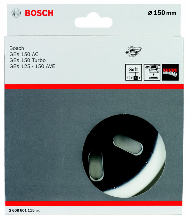 Тарелка шлифовальная Bosch 150мм (для GEX 125 AC, GEX 125-150 AVE, GEX 150 AC, GEX 150 Turbo Professional) 2608601115