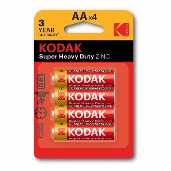 Батарейка Kodak R6-4BL Heavy Duty (KAAHZ-4) (80/400/26400) 01-00005298