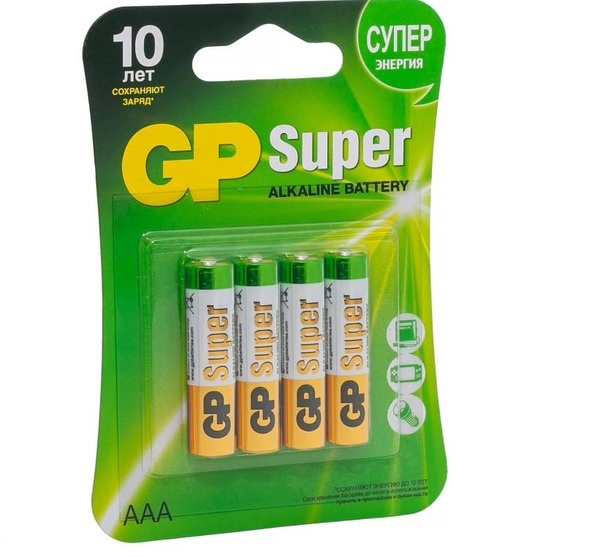 Батарейка GP LR3 4BL Super Alkaline 24A3/1-2CR2 02902