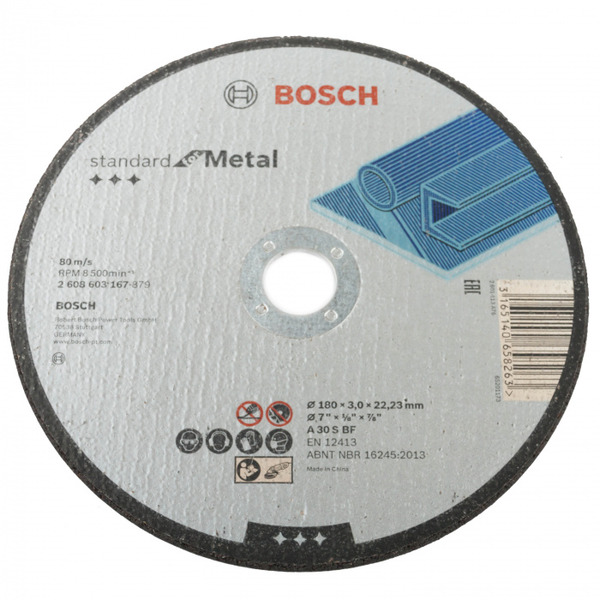 Круг отрезной по металлу Bosch Standard 180*3,0*22,2мм  CHI  2608603167