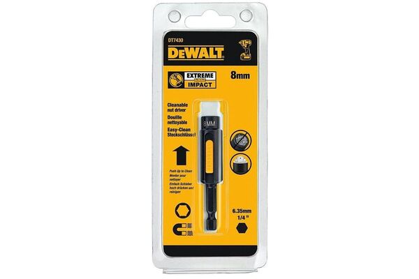 Ключ торцевой DeWalt 8мм Easy Clean DT7430-QZ