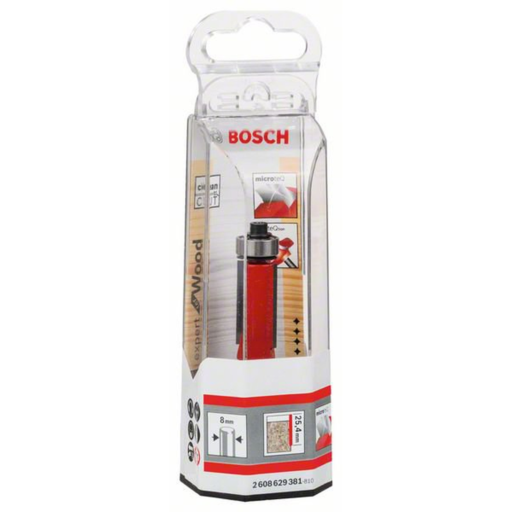 Фреза для выборки Bosch Expert S8/D12,7/L25,4 2608629381