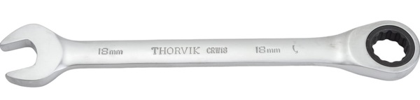 Ключ гаечный комбинированный трещоточный Thorvik CRW18 18мм 053512